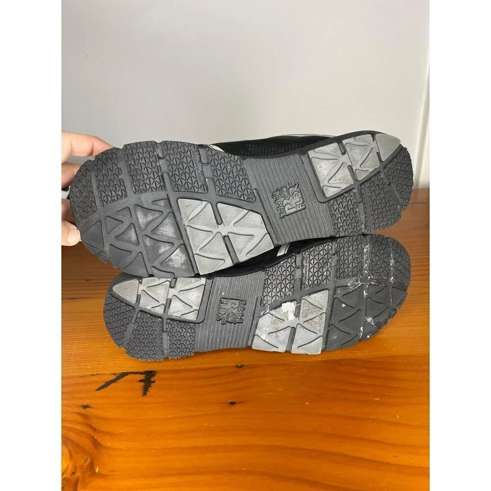 Timberland Pro Radius Composite Safety Toe Work Shoes Size 9 Black & Silver